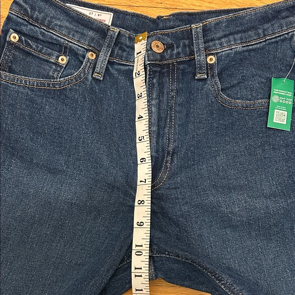 Gap Women's Petite High-Rise Stride Wide-Leg Jeans. Size 27/4 petite. NWT! - Picture 7 of 10